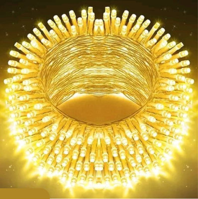 valora 40 LEDs 11 m Gold Steady String Rice Lights(Pack of 1)