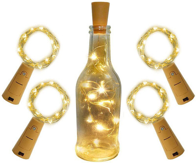 homely whimsy 20 LEDs 2 m White Steady Bulb Rice Lights(Pack of 4)