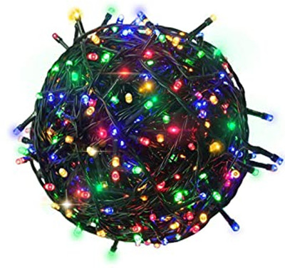 spark world 140 LEDs 40 m Multicolor Color Changing, Flickering, Steady String Rice Lights(Pack of 1)