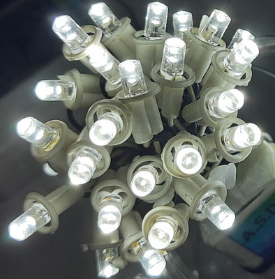A.S.D. Electronics 200 LEDs 34.12 m White Steady String Rice Lights(Pack of 4)