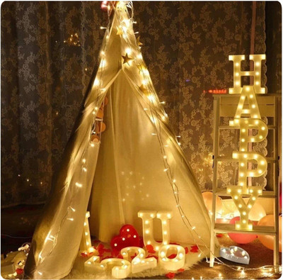 Business Squad 168 LEDs 12.5 m Gold Steady String Rice Lights(Pack of 6)