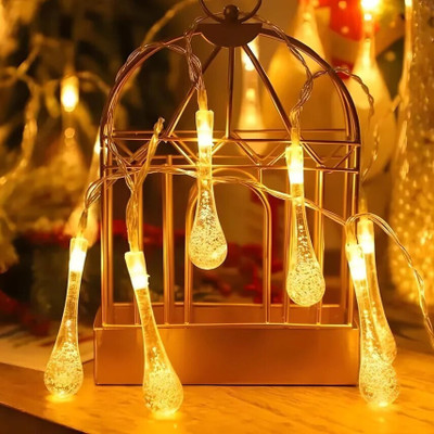Trust Ware 14 LEDs 5 m Yellow Steady Water Drop Rice Lights(Pack of 1)