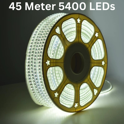 Trendx 5400 LEDs 45 m White Steady Strip Rice Lights(Pack of 1)