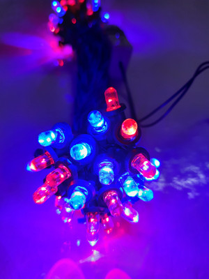 A.S.D. Electronics 200 LEDs 34.14 m Red, Blue Flickering String Rice Lights(Pack of 4)