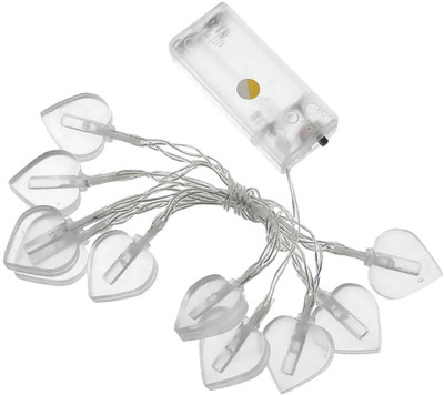 Aum Enterprises 16 LEDs 3 m Transparent Steady Heart Rice Lights(Pack of 1)