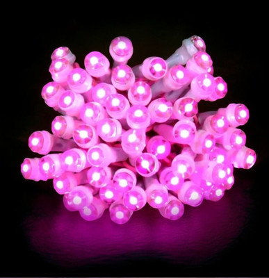 Shiv Shankar Sells 50 LEDs 11 m Pink Steady Bulb Rice Lights(Pack of 1)