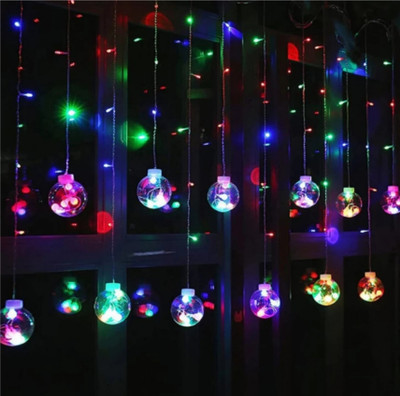 Enchanta 12 LEDs 3 m Multicolor Flickering Ball Rice Lights(Pack of 1)