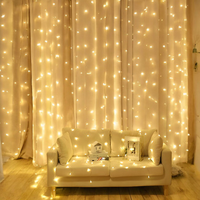 Lumicub 36 LEDs 15.1 m Yellow Flickering String Rice Lights(Pack of 2)