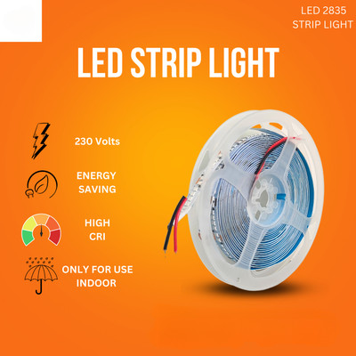 spark world 240 LEDs 5 m Yellow Steady Strip Rice Lights(Pack of 1)