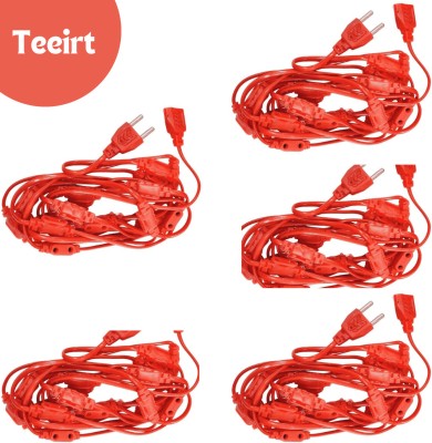 Teeirt 10 LEDs 2.5 m Red Steady String Rice Lights(Pack of 5)