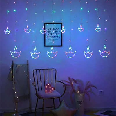 MIZUN 112 LEDs 4.5 m Transparent Flickering Diya Rice Lights(Pack of 1)