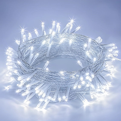 Kingdom 98 LEDs 11 m White Steady String Rice Lights(Pack of 1)