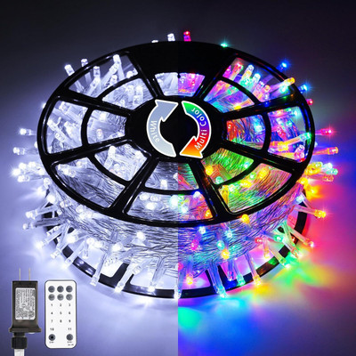 33 FOOT 2400 LEDs Rope Light Waterproof Decorative Light Rope Light for Ceiling 2400 LEDs 10 m Multicolor Steady, Flickering Strip Rice Lights(Pack of 1)