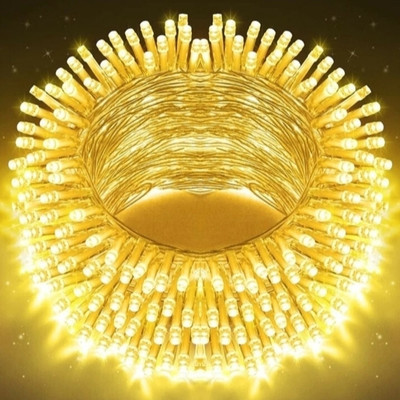 Daiconstar 40 LEDs 15 m Yellow Steady String Rice Lights(Pack of 1)