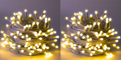 Errol 36 LEDs 11 m Yellow Steady String Rice Lights(Pack of 2)
