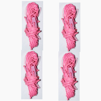 DYNEBEAM 22 LEDs 10 m Pink Steady String Rice Lights(Pack of 4)