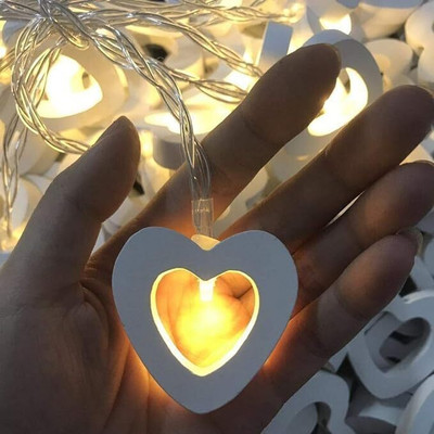 Bloque Labs 14 LEDs 4 m White Flickering Heart Rice Lights(Pack of 1)