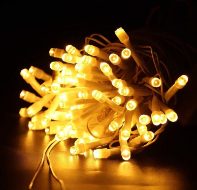 REIRSON 40 LEDs 10 m Yellow Steady String Rice Lights(Pack of 3)