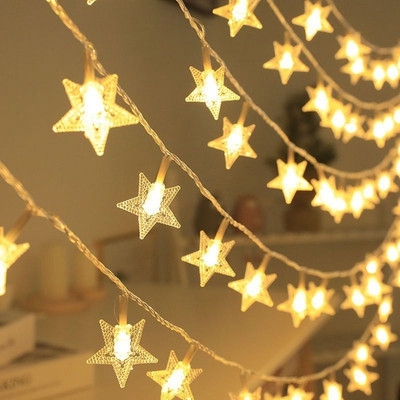 inooBeam 16 LEDs 3.6 m Yellow Steady Star Rice Lights(Pack of 1)