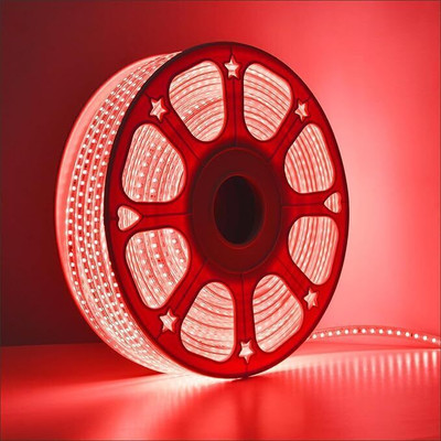 WBD 1000 LEDs 14 m Red Steady Strip Rice Lights(Pack of 1)