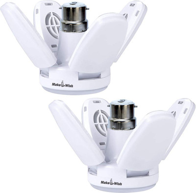 Make Ur Wish 4 LEDs 0.09 m White Steady Flower Rice Lights(Pack of 2)