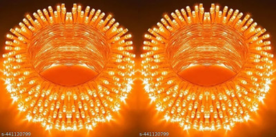 ELECRTIC ELITE 40 LEDs 12 m Orange Steady String Rice Lights(Pack of 2)