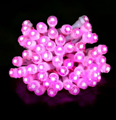 Shiv Shankar Sells 50 LEDs 11 m Pink Steady Bulb Rice Lights(Pack of 1)