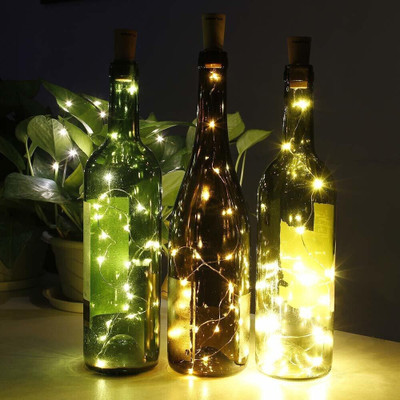Urvi 20 LEDs 3.05 m Yellow Steady String Rice Lights(Pack of 3)