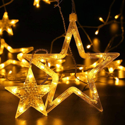 XERGY 138 LEDs 3 m Gold Flickering, Steady String Rice Lights(Pack of 1)