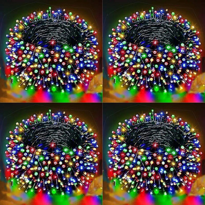 spark world 74 LEDs 21 m Multicolor Steady Bulb Rice Lights(Pack of 4)