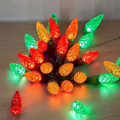 HASRU 35 LEDs 3.99 m Multicolor Steady Bulb Rice Lights(Pack of 1)