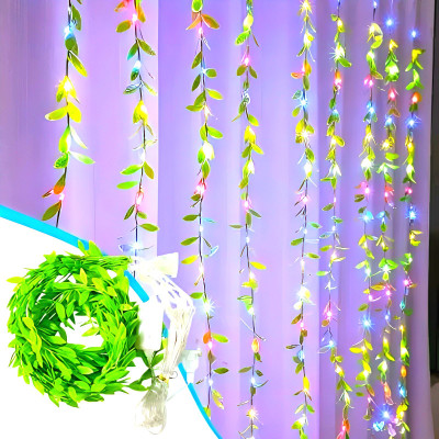 RavAry 200 LEDs 4 m Multicolor Flickering, Steady Leaf Rice Lights(Pack of 1)