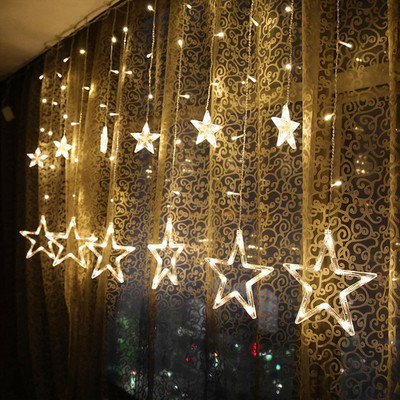 iWin 12 LEDs 2.49 m Gold Steady Star Rice Lights(Pack of 1)