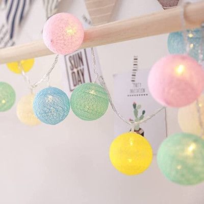 The Purple Tree 20 LEDs 3 m Multicolor Steady String Rice Lights(Pack of 1)