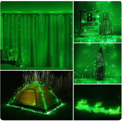 Business Squad 120 LEDs 7 m Green Steady String Rice Lights(Pack of 10)