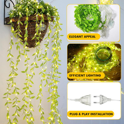 HexaGear 240 LEDs 3 m White Steady Leaf Rice Lights(Pack of 1)