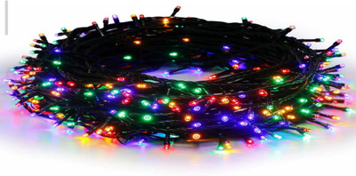 pompeo 80 LEDs 15 m Multicolor Flickering Bulb Rice Lights(Pack of 1)