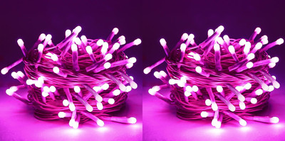 Errol 36 LEDs 11 m Pink Steady String Rice Lights(Pack of 2)