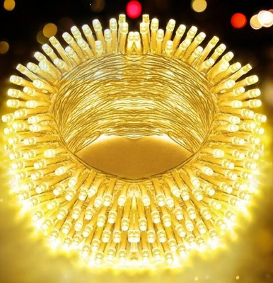 spark world 40 LEDs 11 m Yellow Steady Bulb Rice Lights(Pack of 1)