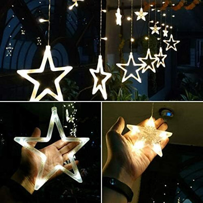 ZESTRUM 138 LEDs 3 m Yellow Flickering Star Rice Lights(Pack of 1)