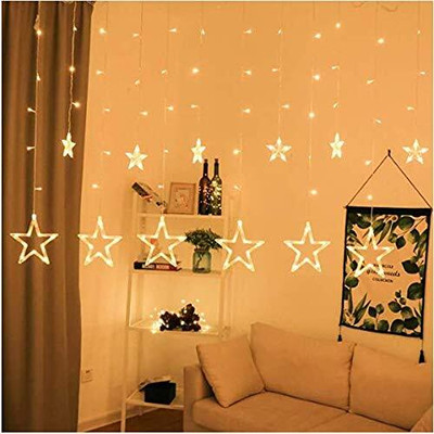Da Novira 140 LEDs 2.6 m Yellow Steady String Rice Lights(Pack of 1)