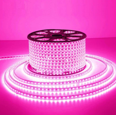 The Art Studio 120 LEDs 10 m Pink Steady Strip Rice Lights(Pack of 1)