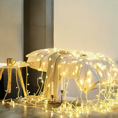 spark world 46 LEDs 14.99 m Yellow Steady String Rice Lights(Pack of 1)