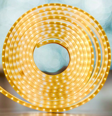 AI SMART 1200 LEDs 10 m Yellow, Transparent Steady Strip Rice Lights(Pack of 1)