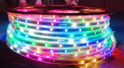Clive India 100 LEDs 10 m Multicolor Color Changing, Flickering, Steady String Rice Lights(Pack of 1)
