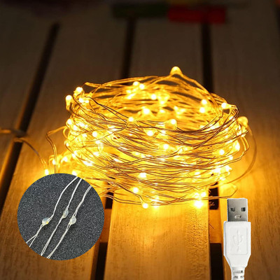 Ascension 60 LEDs 6.7 m Yellow Steady String Rice Lights(Pack of 2)