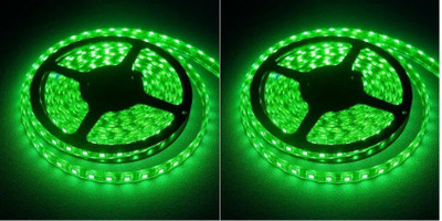 Daiwik 130 LEDs 3 m Green Steady Strip Rice Lights(Pack of 2)