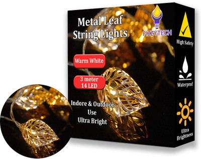 FIZZYTECH 15 LEDs 3 m Yellow Flickering Animal Rice Lights(Pack of 1)