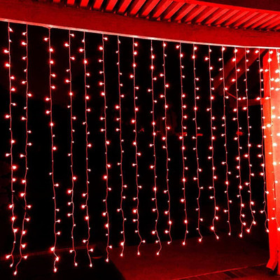 MUMU 42 LEDs 12 m Red Steady Bulb Rice Lights(Pack of 2)