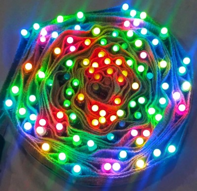 Akshaya 120 LEDs 11 m Multicolor Color Changing Bulb Rice Lights(Pack of 1)